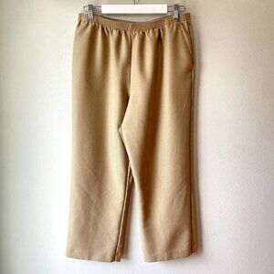Alfred Dunner Pull On Pants Tan 16P